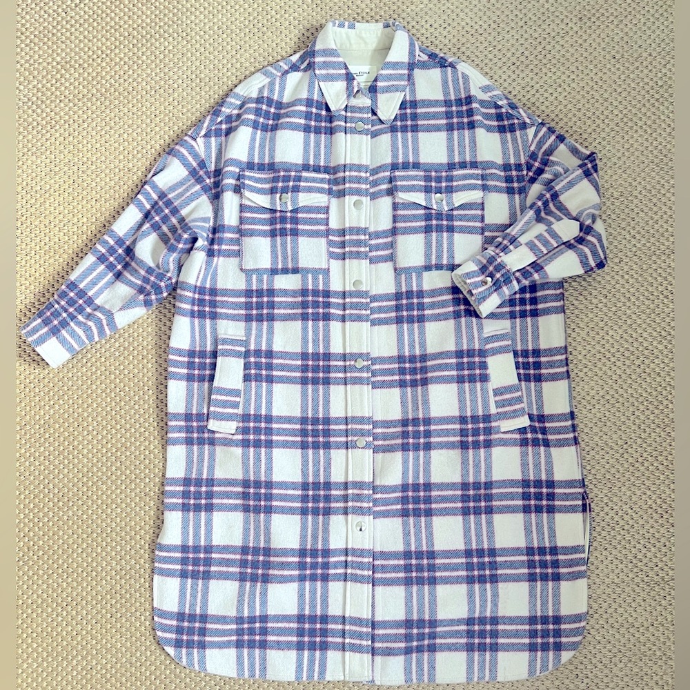 Isabel Marant Etoile Fontia Coat in blue size 0